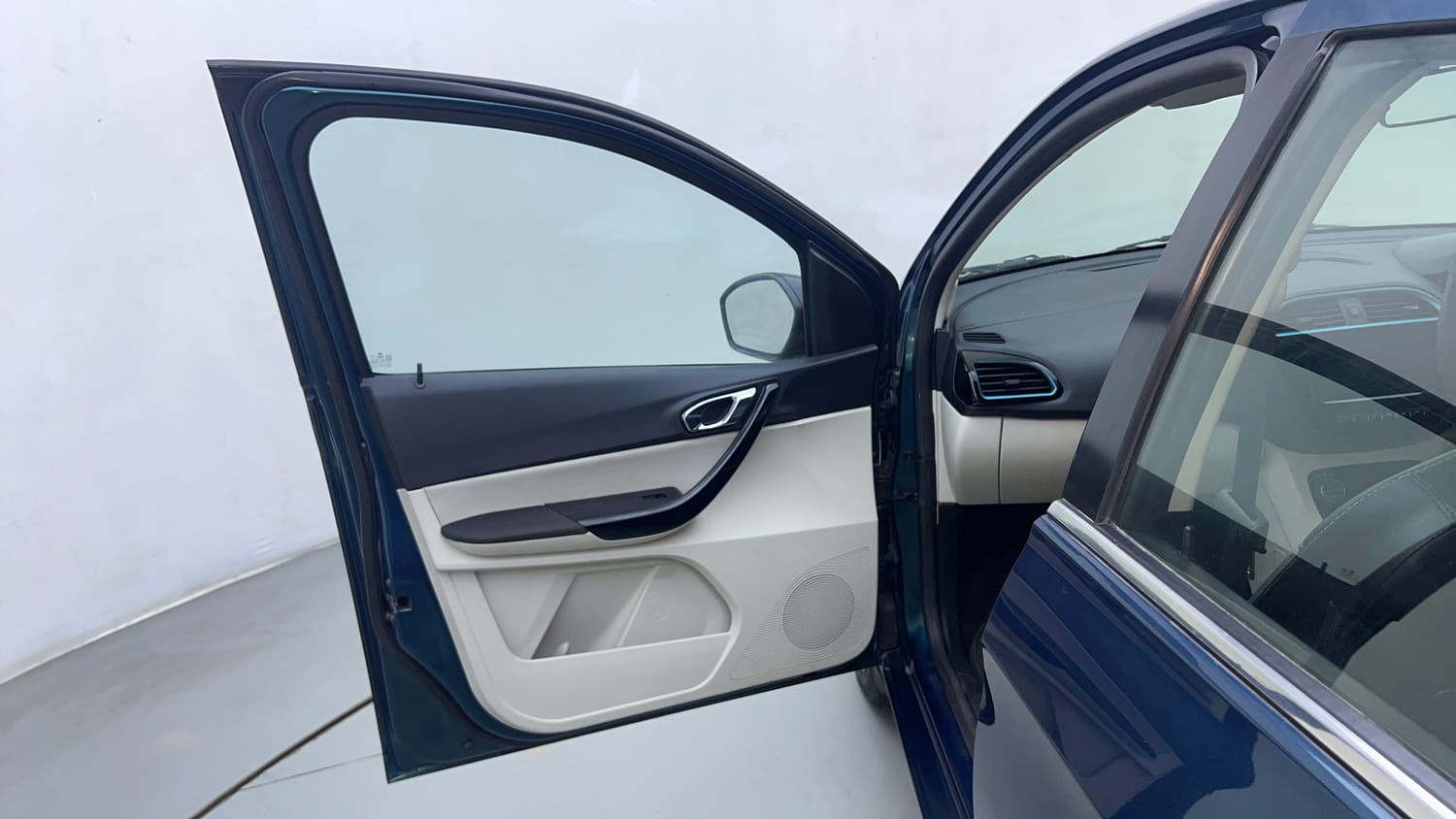 Used 2022 Tata Tigor EV XZ Plus Electric Automatic interior LEFT FRONT DOOR OPEN VIEW