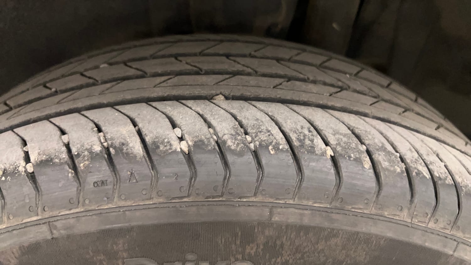 Used 2022 maruti-suzuki Vitara Brezza LXi Petrol Manual tyres LEFT REAR TYRE TREAD VIEW
