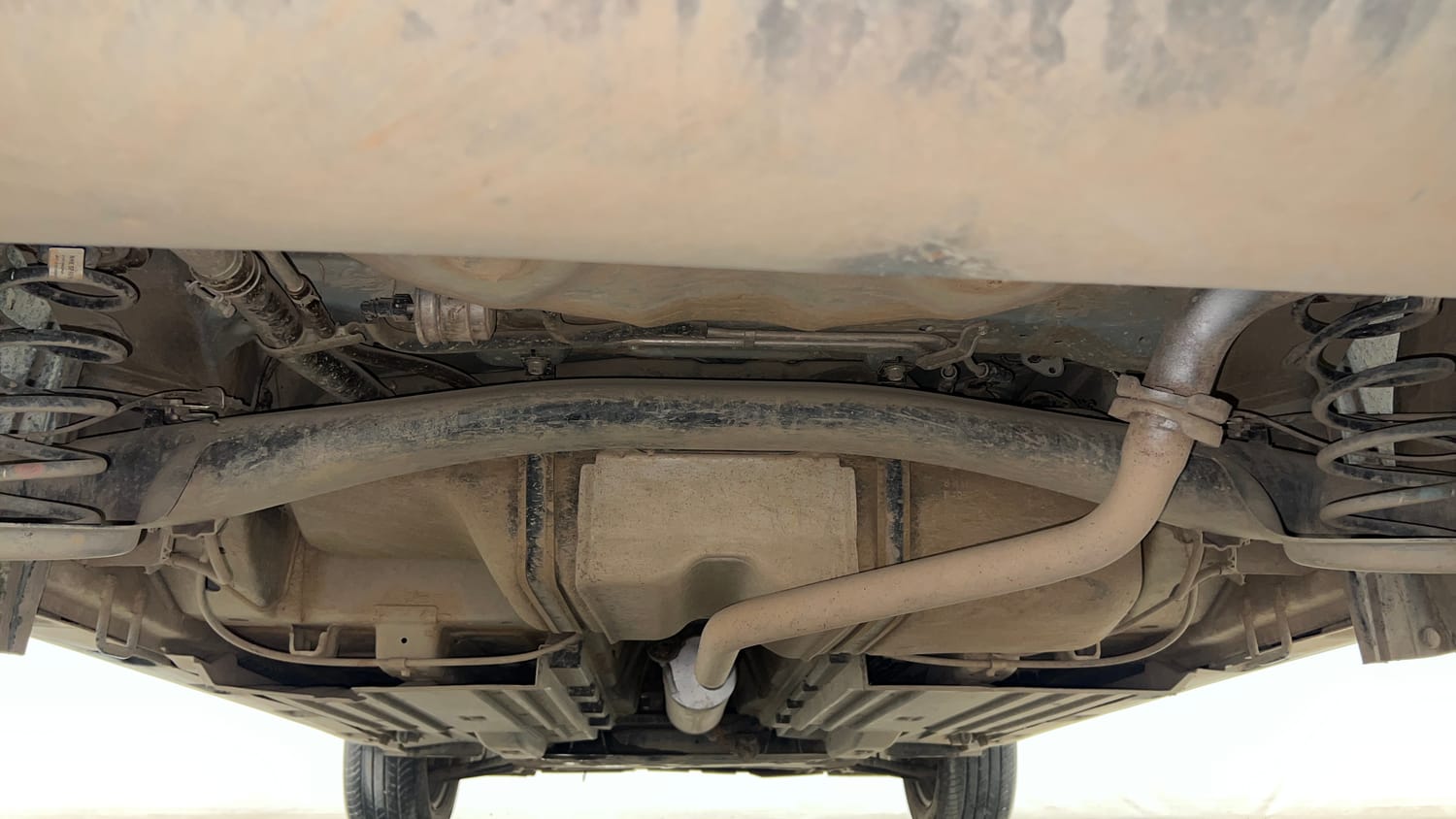 Used 2022 Toyota Urban Cruiser Mid Grade MT Petrol Manual extra REAR UNDERBODY VIEW (TAKEN FROM REAR)