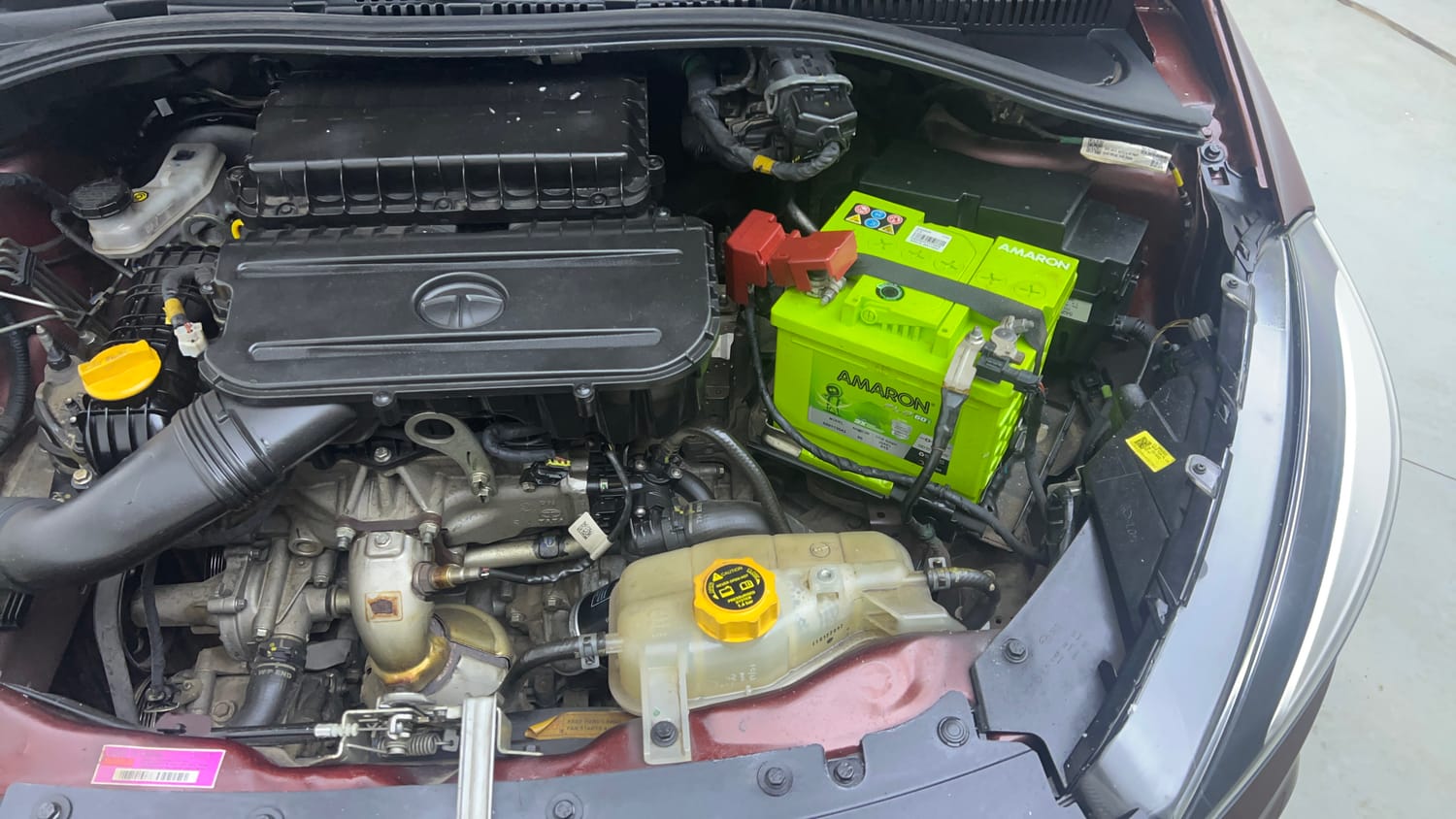 Used 2022 Tata Tigor XZA Plus Dual Tone Petrol Automatic engine ENGINE LEFT SIDE VIEW
