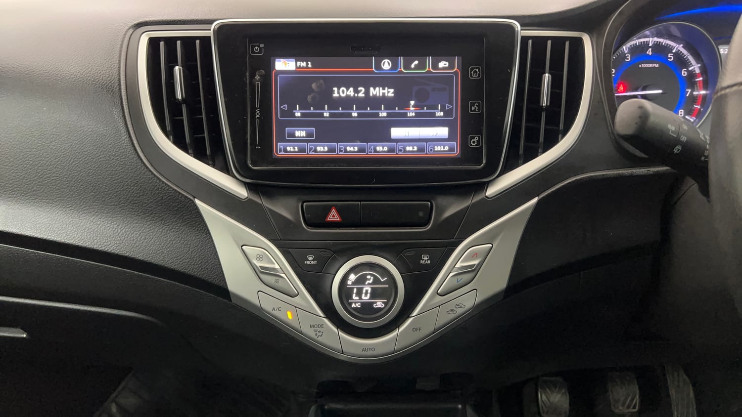 Used 2017 Maruti Suzuki Baleno RS 1.0 Petrol Manual interior MUSIC SYSTEM & AC CONTROL VIEW
