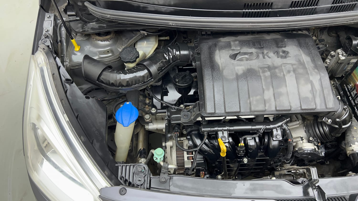 Used 2016 Hyundai Grand i10 Asta AT 1.2 Kappa VTVT (O) Petrol Automatic engine ENGINE RIGHT SIDE VIEW