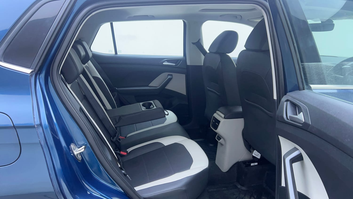 Used 2025 Volkswagen Taigun Topline 1.0 TSI AT Petrol Automatic interior RIGHT SIDE REAR DOOR CABIN VIEW