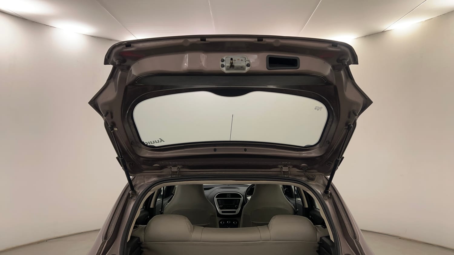 Used 2016 Tata Tiago Revotron XT Petrol Manual interior DICKY DOOR OPEN VIEW