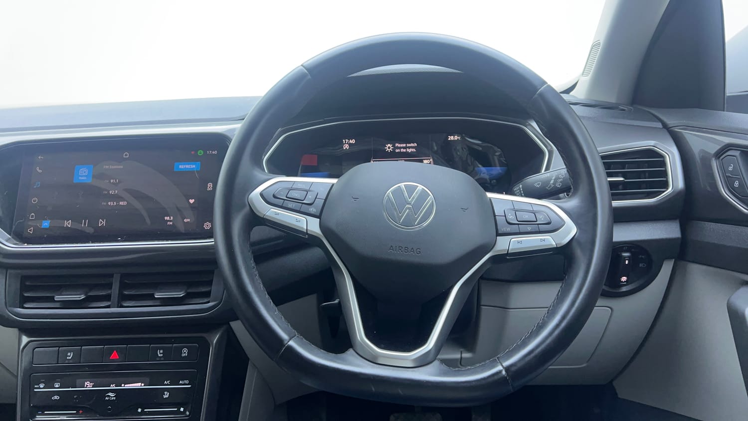 Used 2025 Volkswagen Taigun Topline 1.0 TSI AT Petrol Automatic interior STEERING VIEW