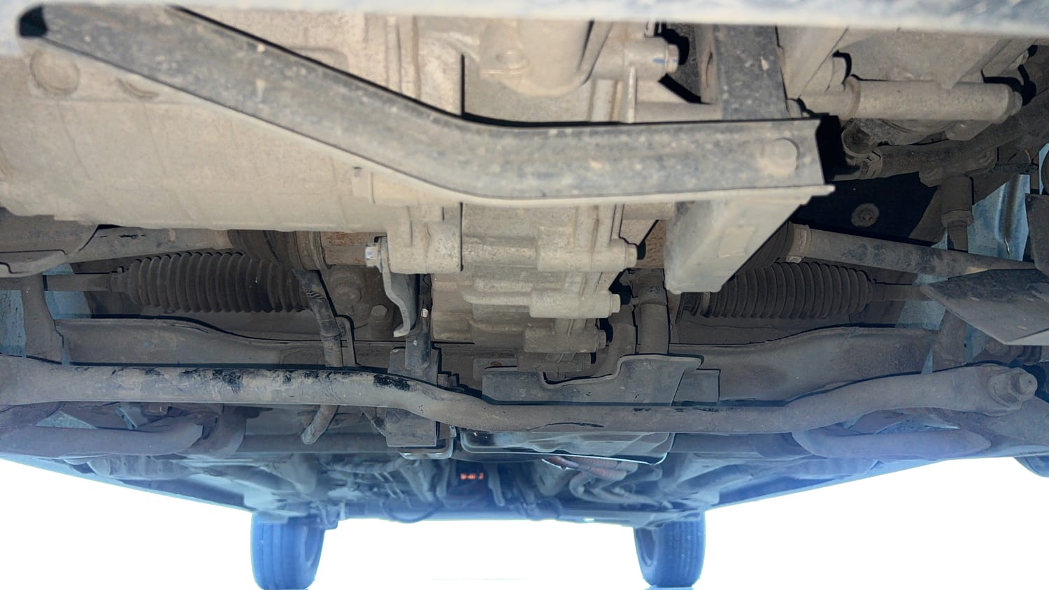 Used 2022 Tata Tigor EV XZ Plus Electric Automatic extra FRONT LEFT UNDERBODY VIEW