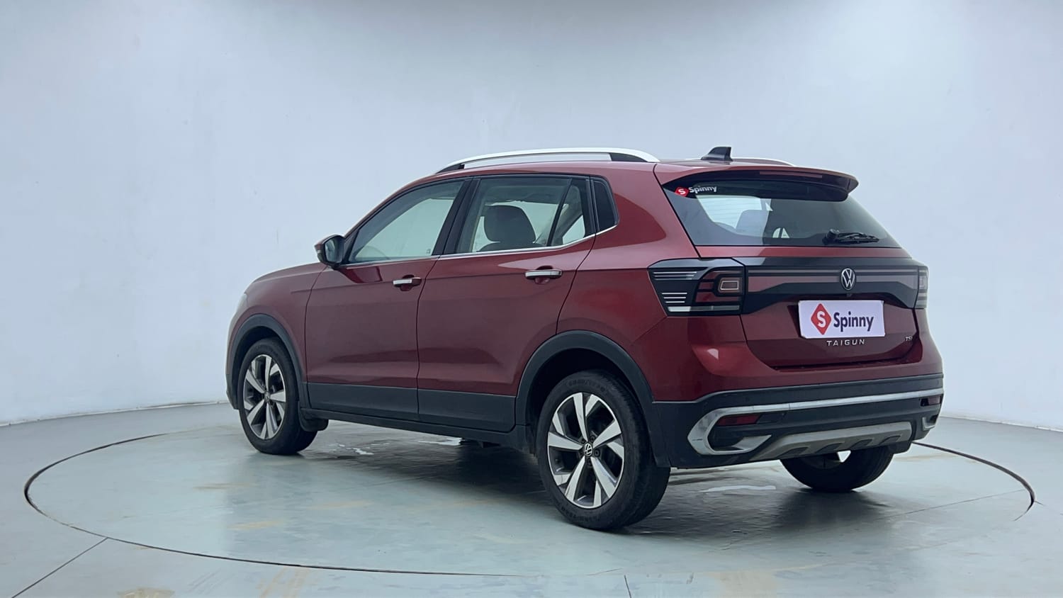 Used 2022 Volkswagen Taigun Topline 1.0 TSI AT Petrol Automatic exterior LEFT REAR CORNER VIEW