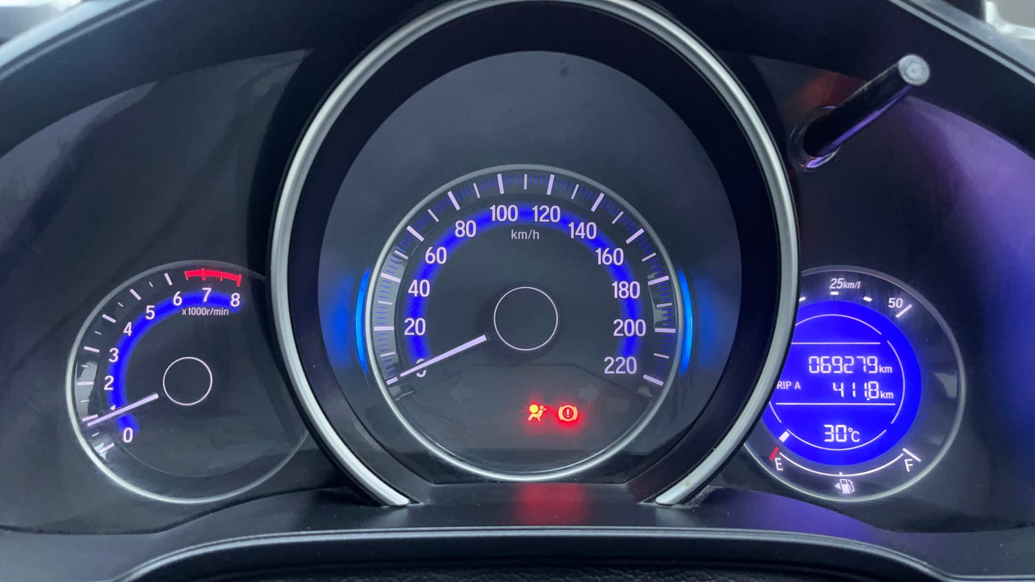 Used 2016 Honda Jazz VX Petrol Petrol Manual interior CLUSTERMETER VIEW