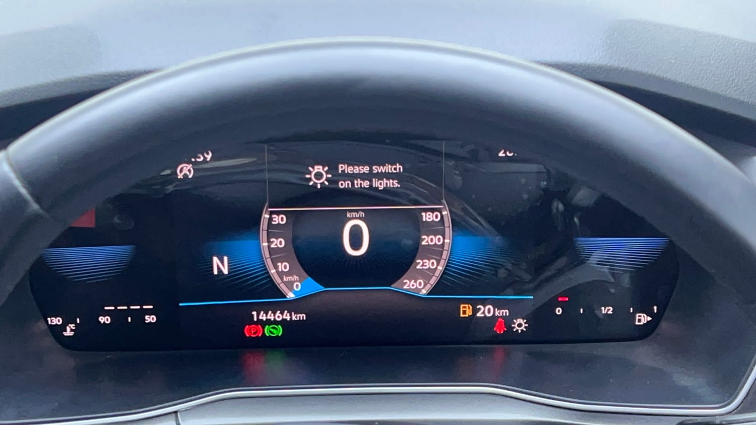 Used 2025 Volkswagen Taigun Topline 1.0 TSI AT Petrol Automatic interior CLUSTERMETER VIEW