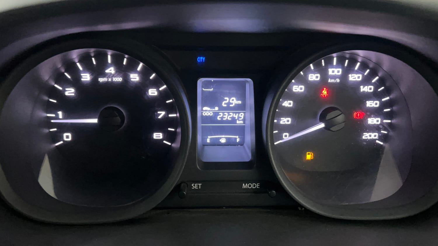 Used 2016 Tata Tiago Revotron XT Petrol Manual interior CLUSTERMETER VIEW