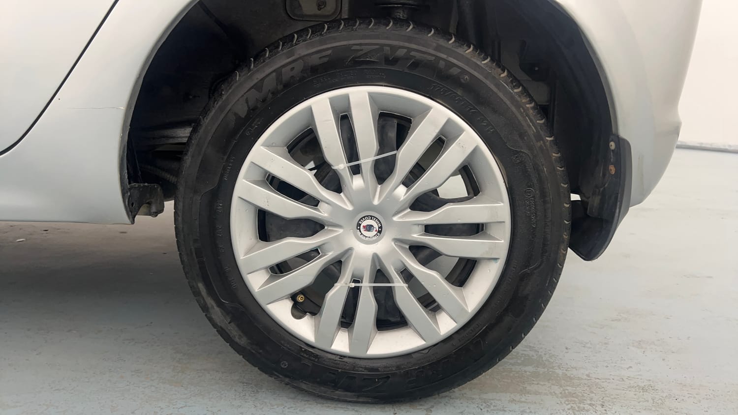Used 2019 Tata Tiago Revotron XZ w/o Alloy Petrol Manual tyres LEFT REAR TYRE RIM VIEW
