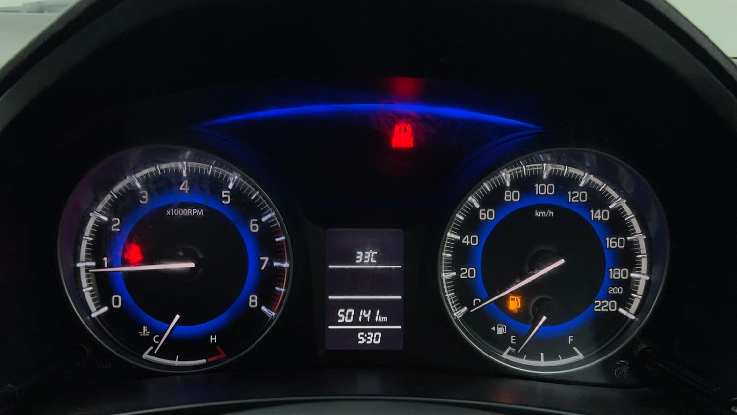 Used 2017 Maruti Suzuki Baleno Delta 1.2 Petrol Manual interior CLUSTERMETER VIEW