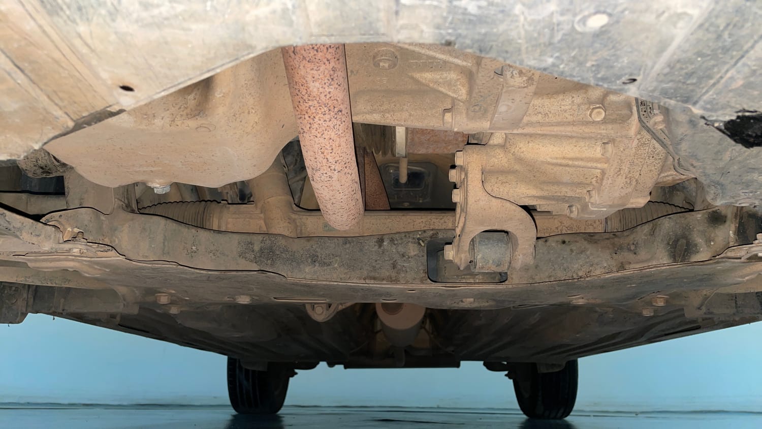 Used 2021 Maruti Suzuki Vitara Brezza ZXi AT SHVS Petrol Automatic extra FRONT LEFT UNDERBODY VIEW