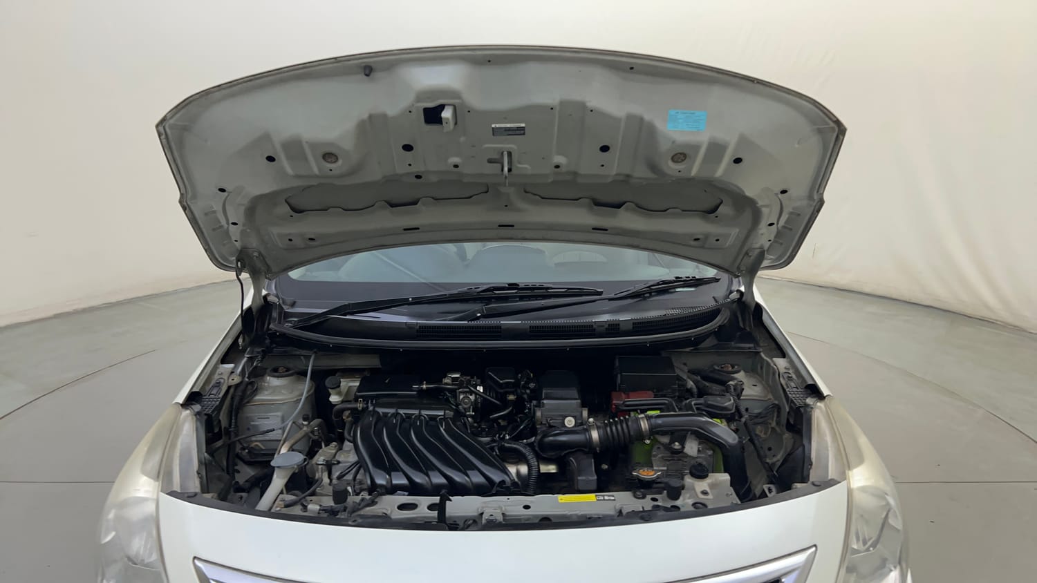 Used 2018 Nissan Sunny XV CVT Petrol Automatic engine ENGINE & BONNET OPEN FRONT VIEW