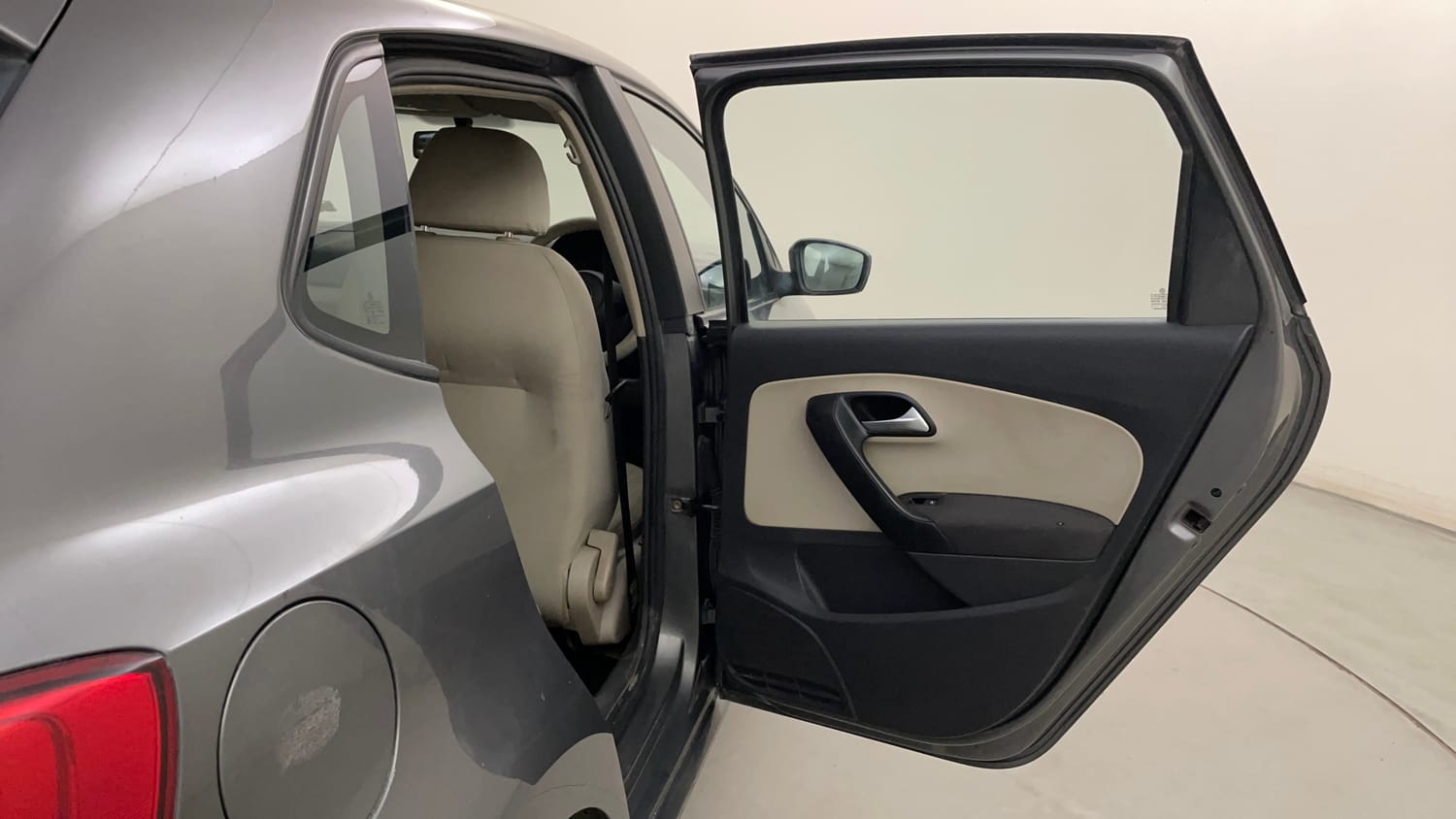 Used 2014 Volkswagen Polo Highline1.2L (P) Petrol Manual interior RIGHT REAR DOOR OPEN VIEW