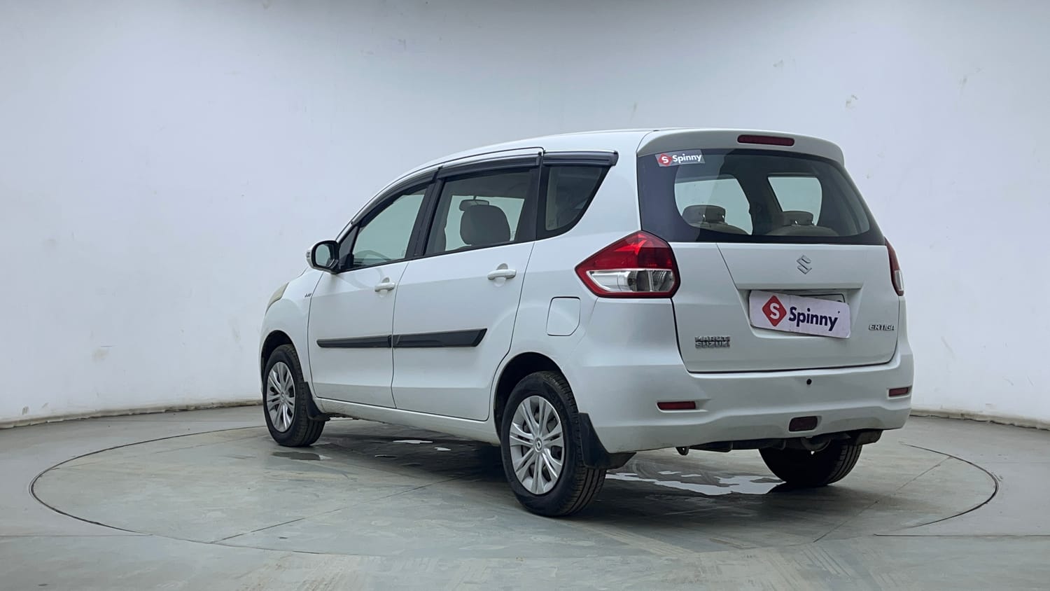 Used 2014 Maruti Suzuki Ertiga Vxi Petrol Manual exterior LEFT REAR CORNER VIEW