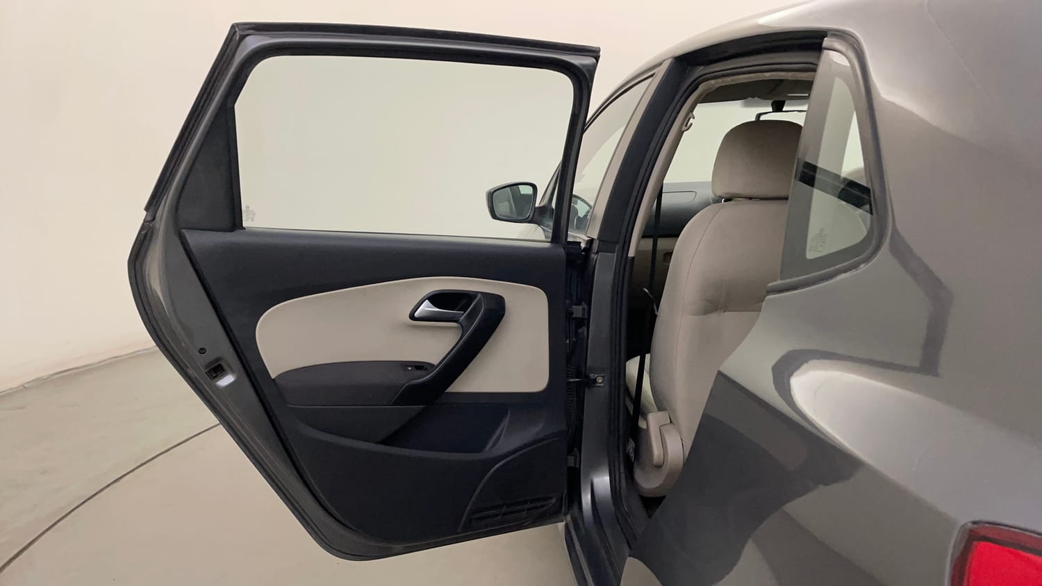 Used 2014 Volkswagen Polo Highline1.2L (P) Petrol Manual interior LEFT REAR DOOR OPEN VIEW