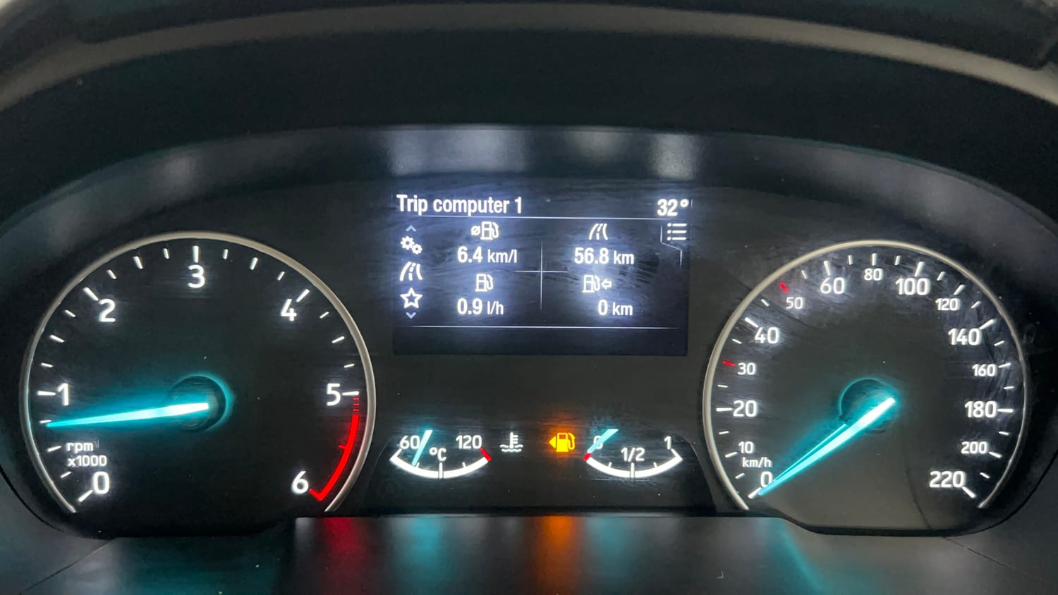Used 2019 Ford EcoSport Titanium 1.5L TDCi Diesel Manual interior CLUSTERMETER VIEW