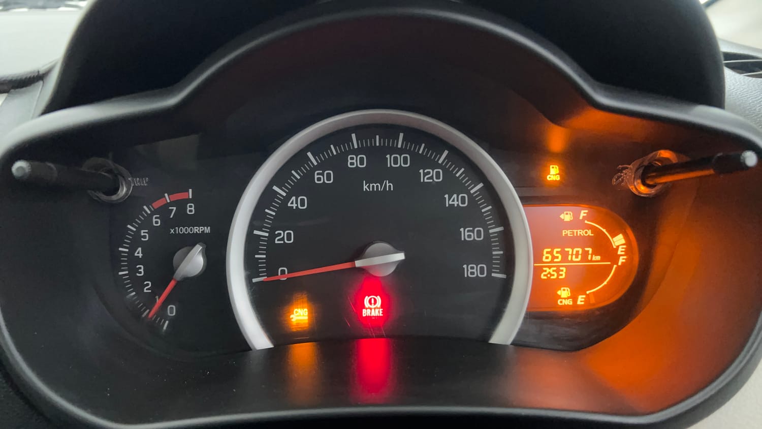 Used 2016 Maruti Suzuki Celerio VXi CNG Cng Manual interior CLUSTERMETER VIEW