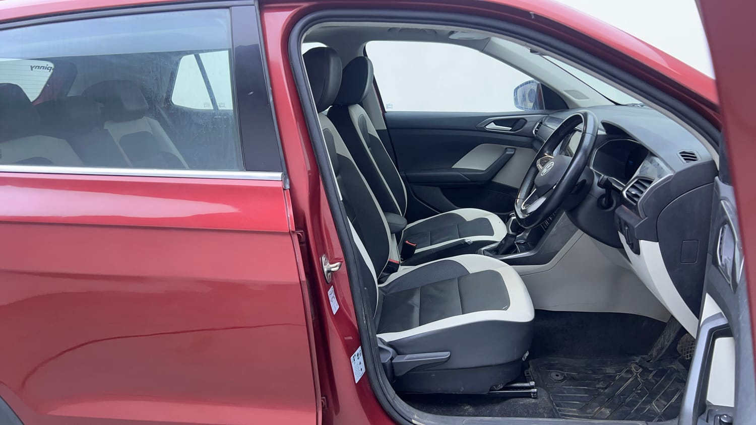 Used 2022 Volkswagen Taigun Topline 1.0 TSI AT Petrol Automatic interior RIGHT SIDE FRONT DOOR CABIN VIEW