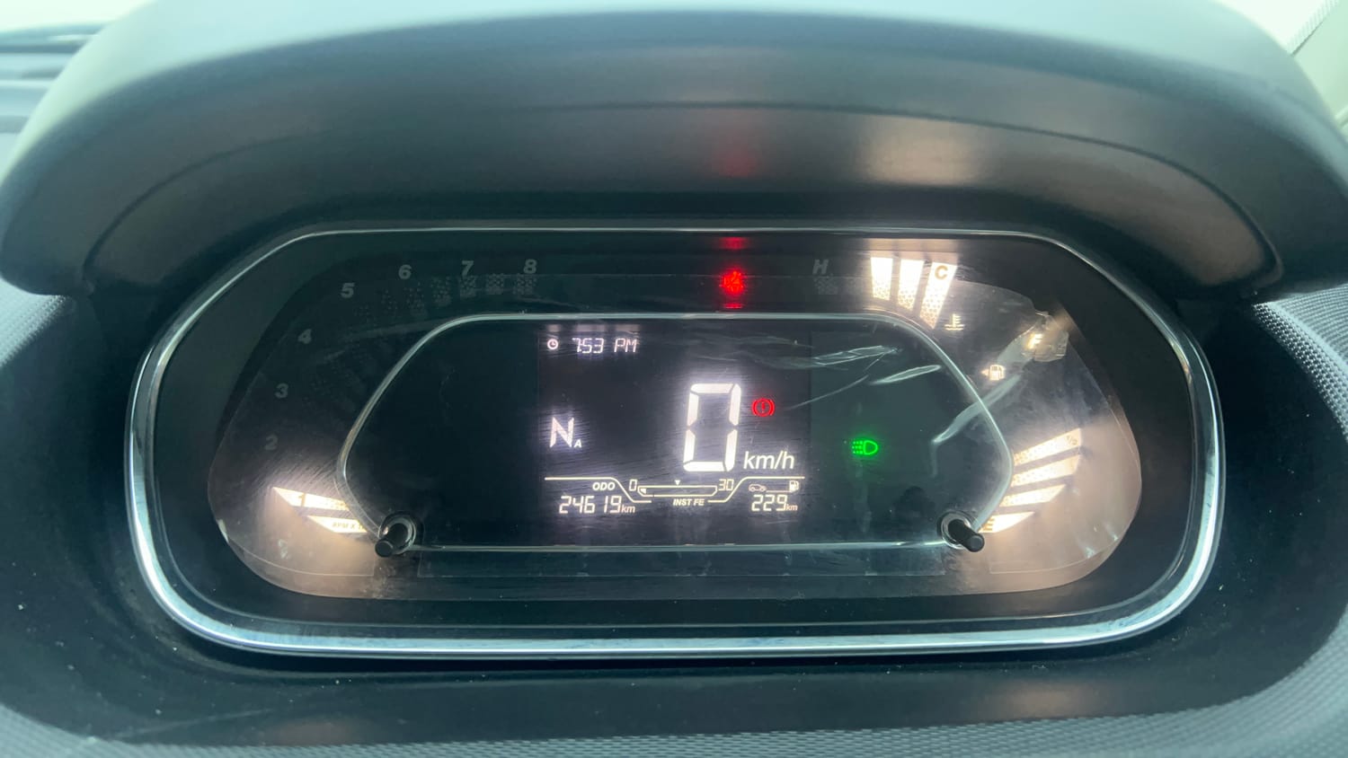 Used 2022 Tata Tigor XZA Plus Dual Tone Petrol Automatic interior CLUSTERMETER VIEW