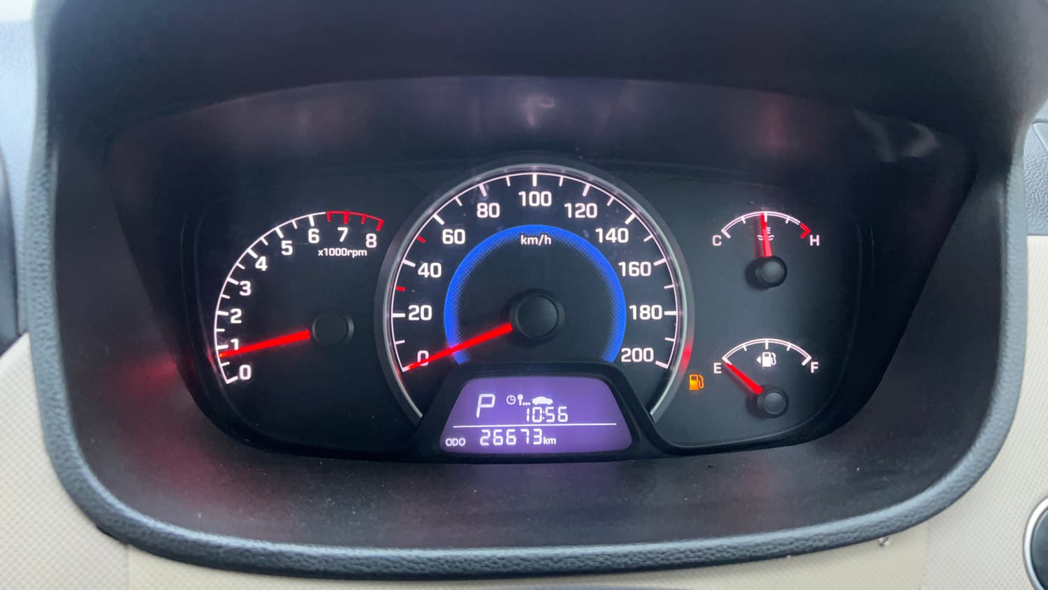 Used 2015 Hyundai Grand i10 Asta AT 1.2 Kappa VTVT Petrol Automatic interior CLUSTERMETER VIEW