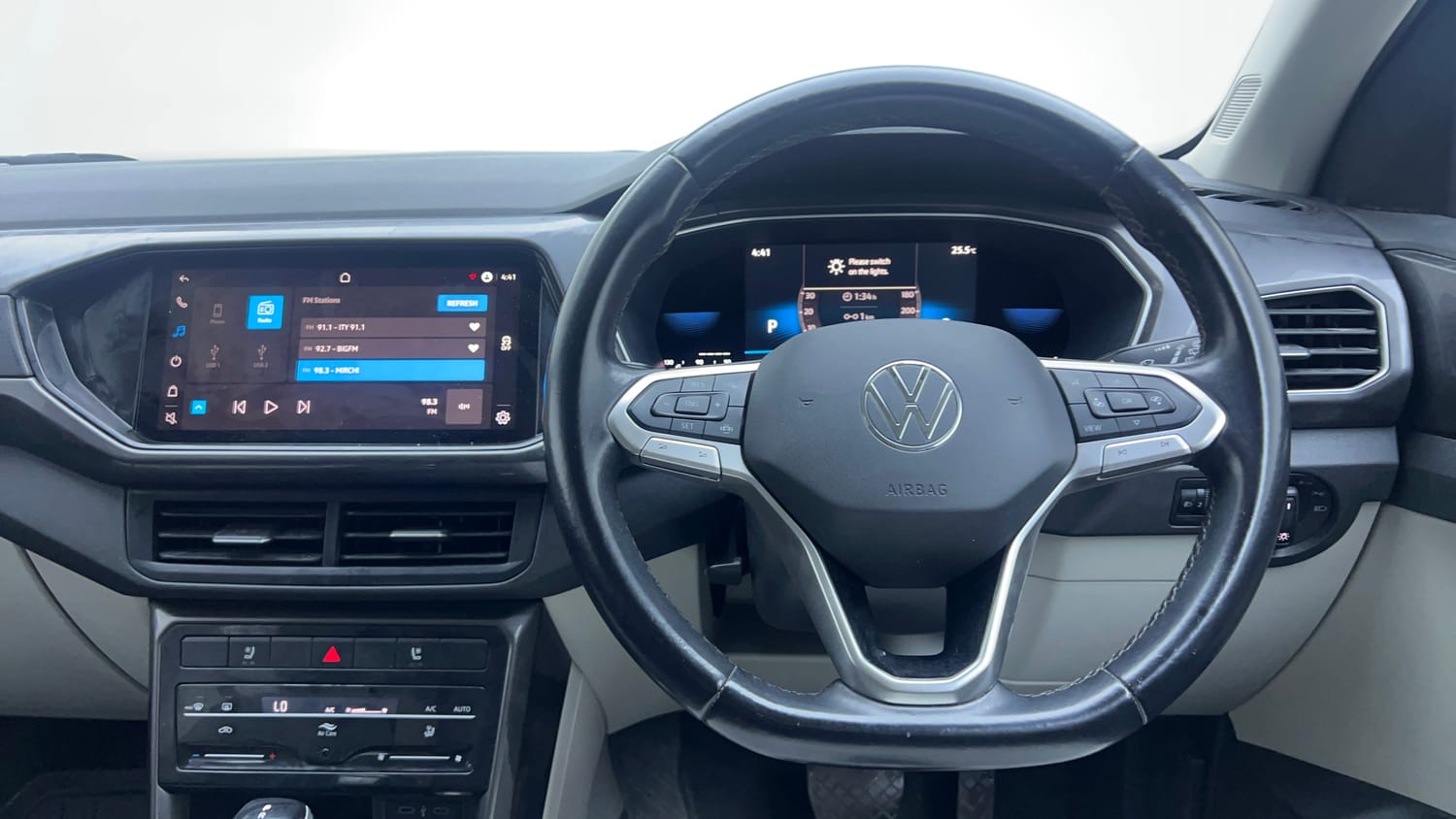 Used 2022 Volkswagen Taigun Topline 1.0 TSI AT Petrol Automatic interior STEERING VIEW