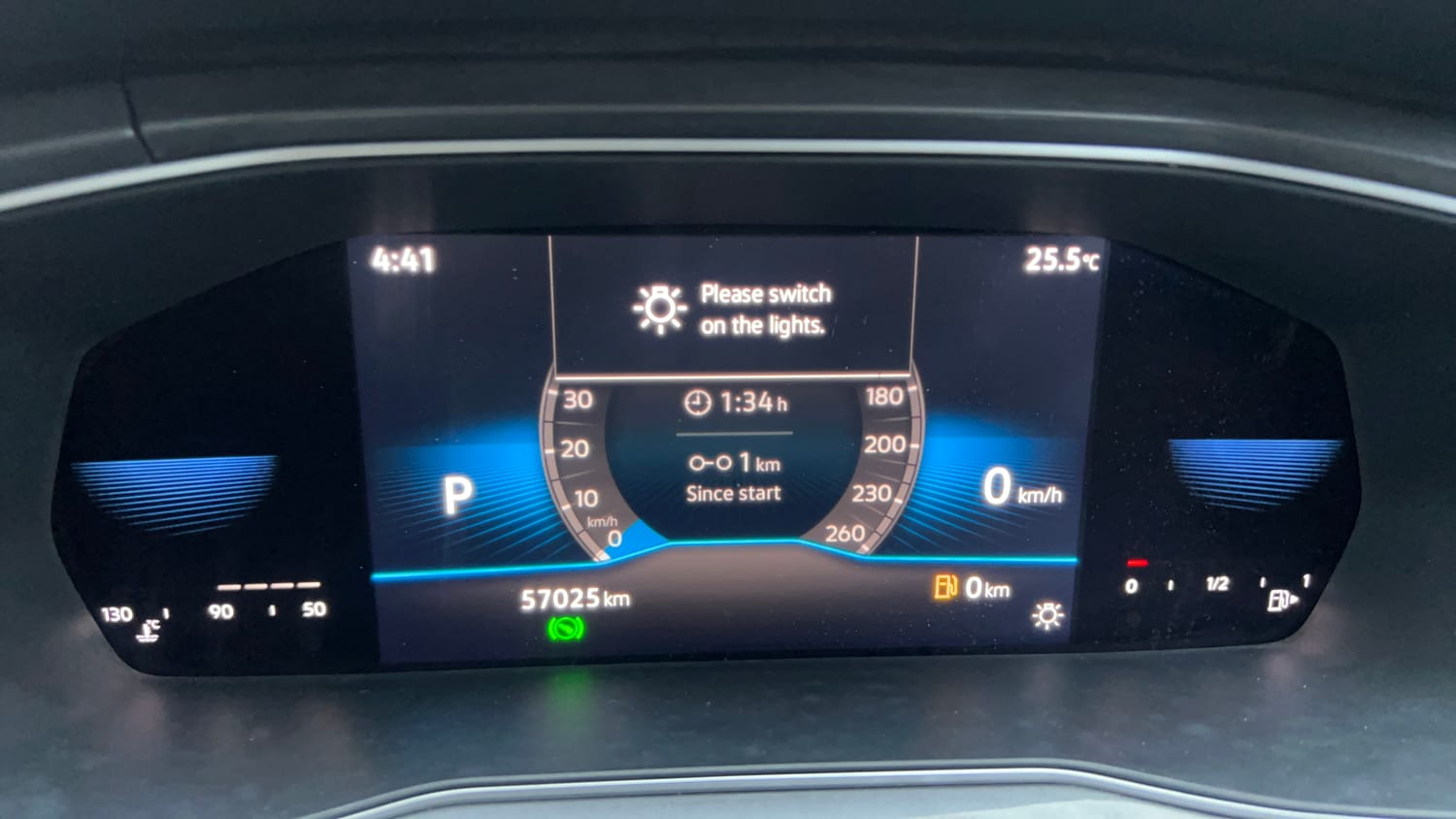 Used 2022 Volkswagen Taigun Topline 1.0 TSI AT Petrol Automatic interior CLUSTERMETER VIEW