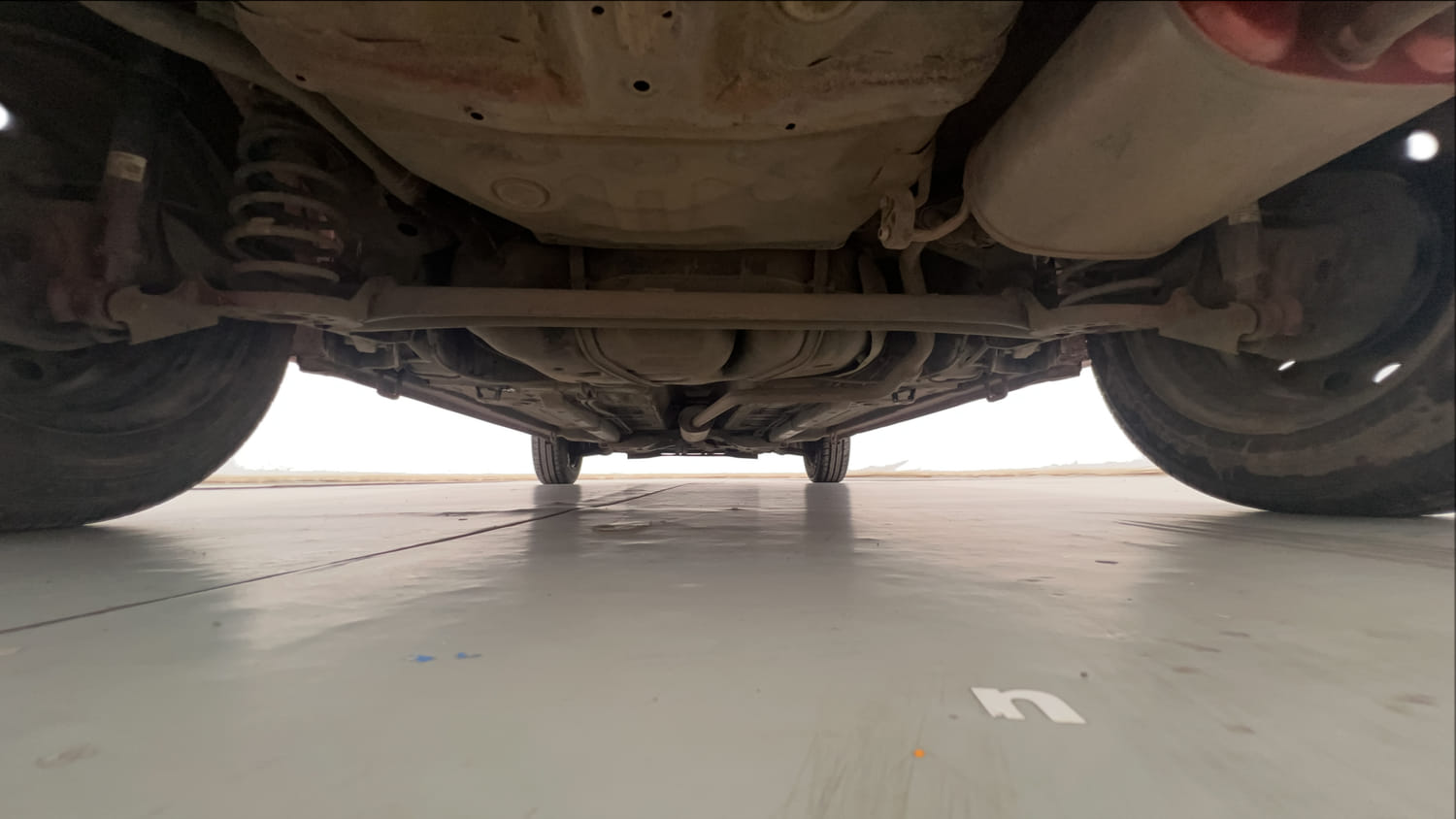 Used 2015 Maruti Suzuki Celerio VXi AMT Petrol Automatic extra REAR UNDERBODY VIEW (TAKEN FROM REAR)