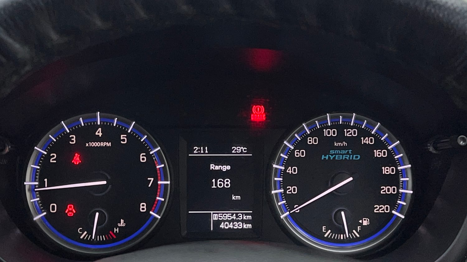 Used 2021 Maruti Suzuki S-Cross Zeta Petrol Manual interior CLUSTERMETER VIEW