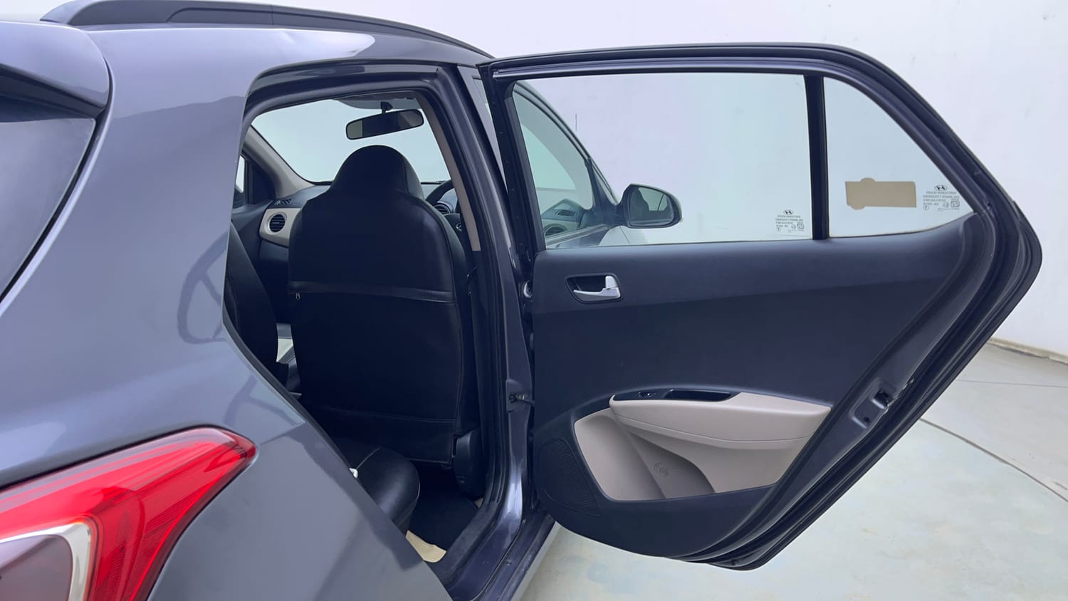 Used 2017 Hyundai Grand i10 Asta 1.2 Kappa VTVT Petrol Manual interior RIGHT REAR DOOR OPEN VIEW