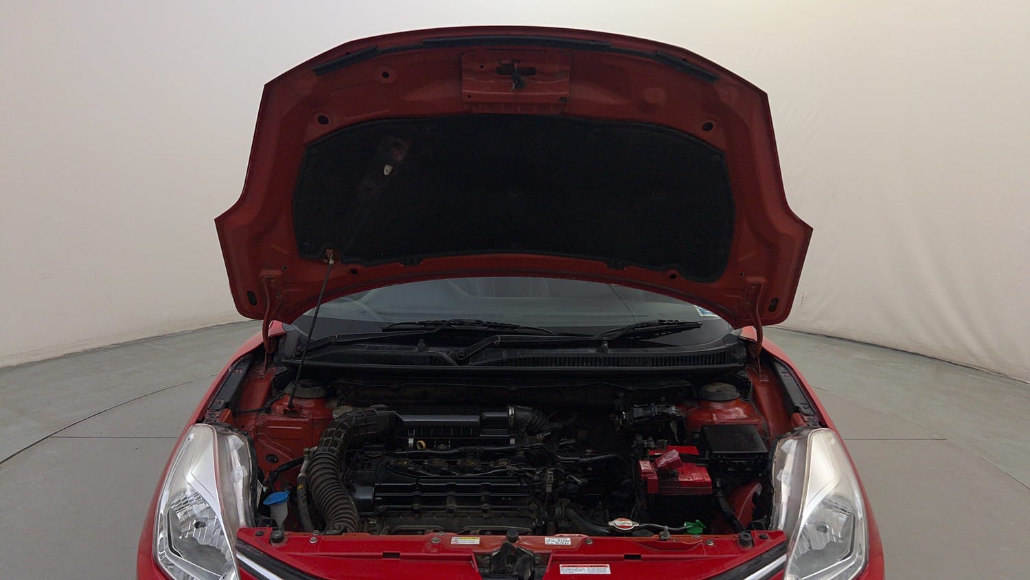 Used 2018 Maruti Suzuki Baleno Delta 1.2 AT Petrol Automatic engine ENGINE & BONNET OPEN FRONT VIEW