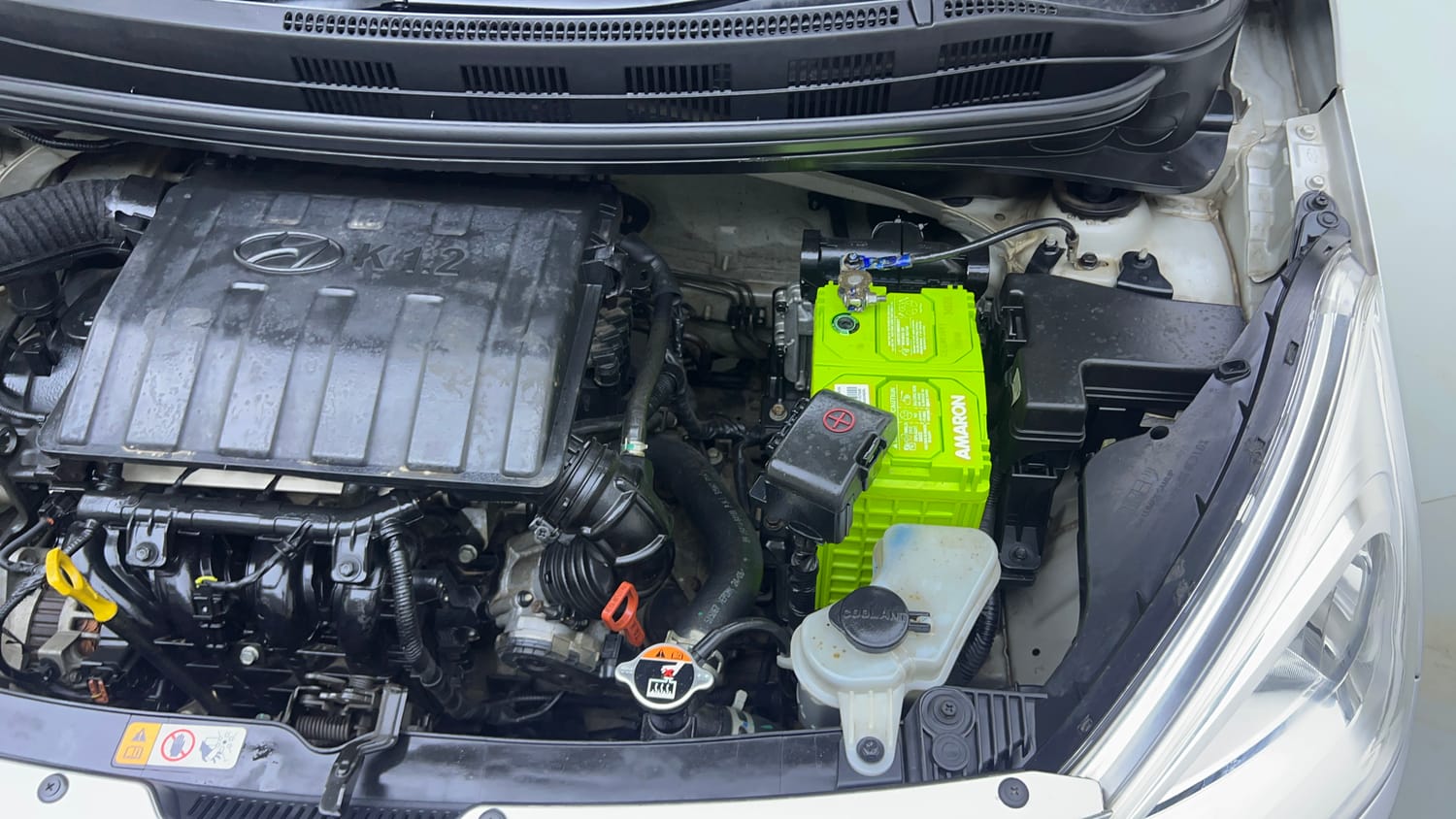 Used 2015 Hyundai Grand i10 Asta AT 1.2 Kappa VTVT Petrol Automatic engine ENGINE LEFT SIDE VIEW