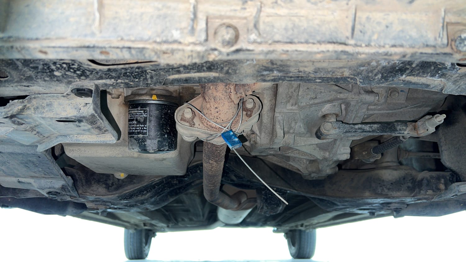 Used 2019 Maruti Suzuki Celerio VXi (O) CNG Cng Manual extra FRONT LEFT UNDERBODY VIEW