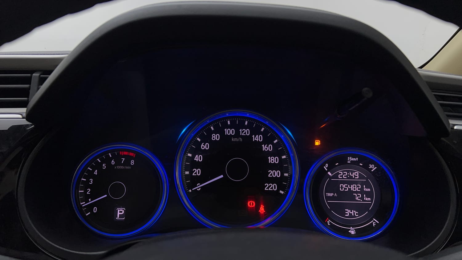Used 2016 Honda City SV CVT Petrol Automatic interior CLUSTERMETER VIEW