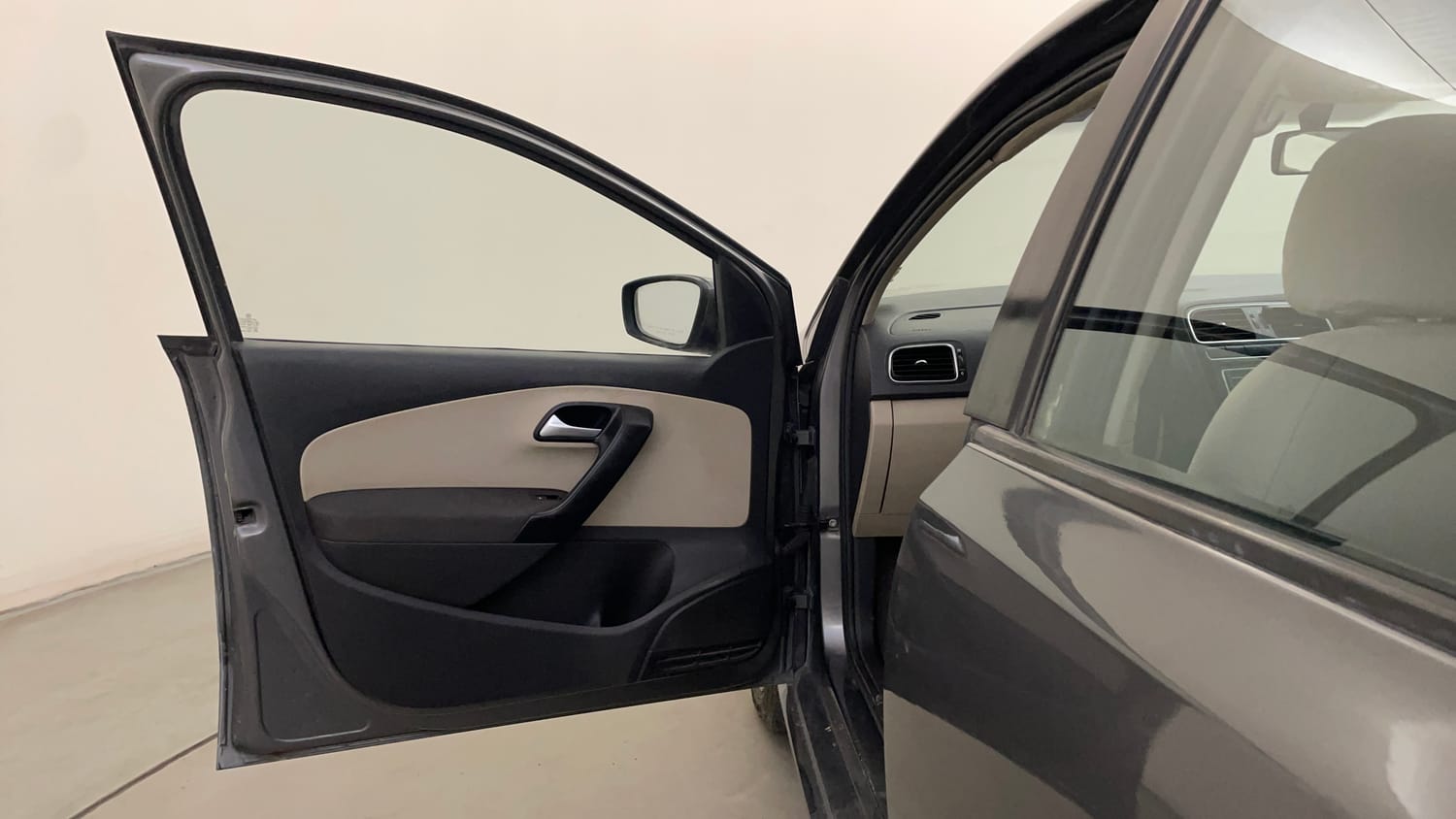 Used 2014 Volkswagen Polo Highline1.2L (P) Petrol Manual interior LEFT FRONT DOOR OPEN VIEW