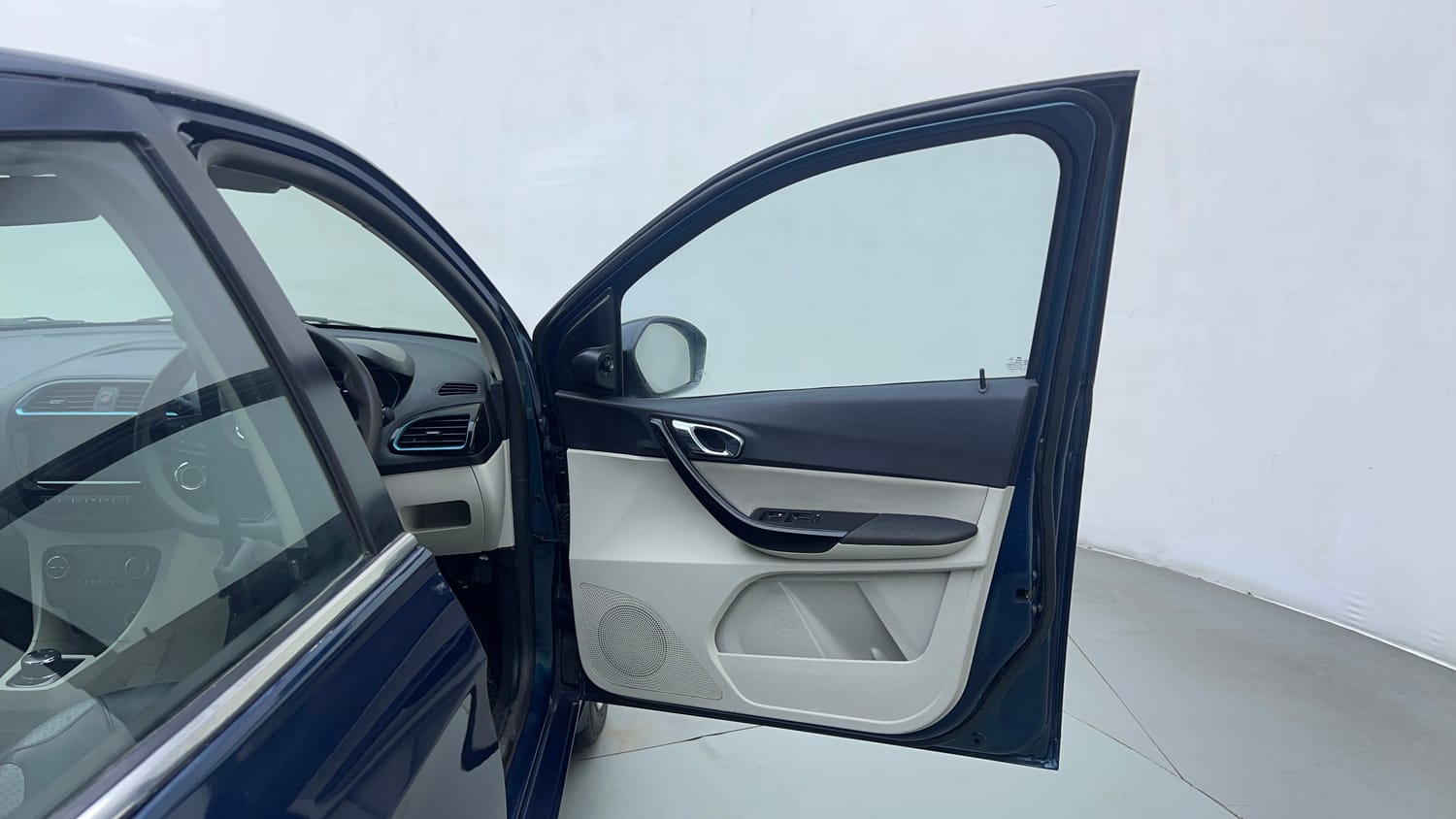 Used 2022 Tata Tigor EV XZ Plus Electric Automatic interior RIGHT FRONT DOOR OPEN VIEW