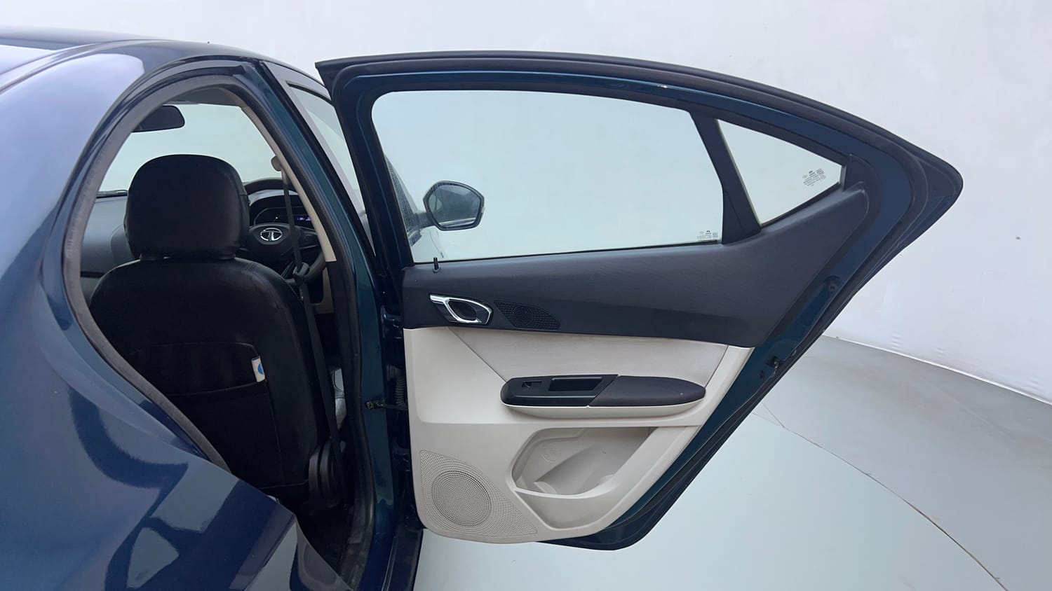 Used 2022 Tata Tigor EV XZ Plus Electric Automatic interior RIGHT REAR DOOR OPEN VIEW