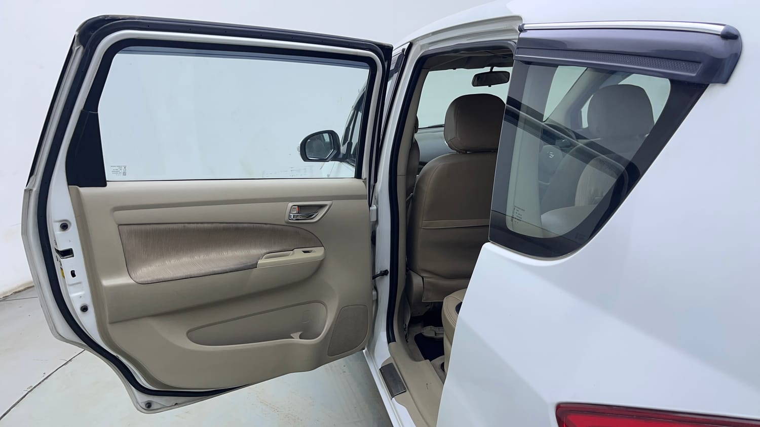 Used 2014 Maruti Suzuki Ertiga Vxi Petrol Manual interior LEFT REAR DOOR OPEN VIEW