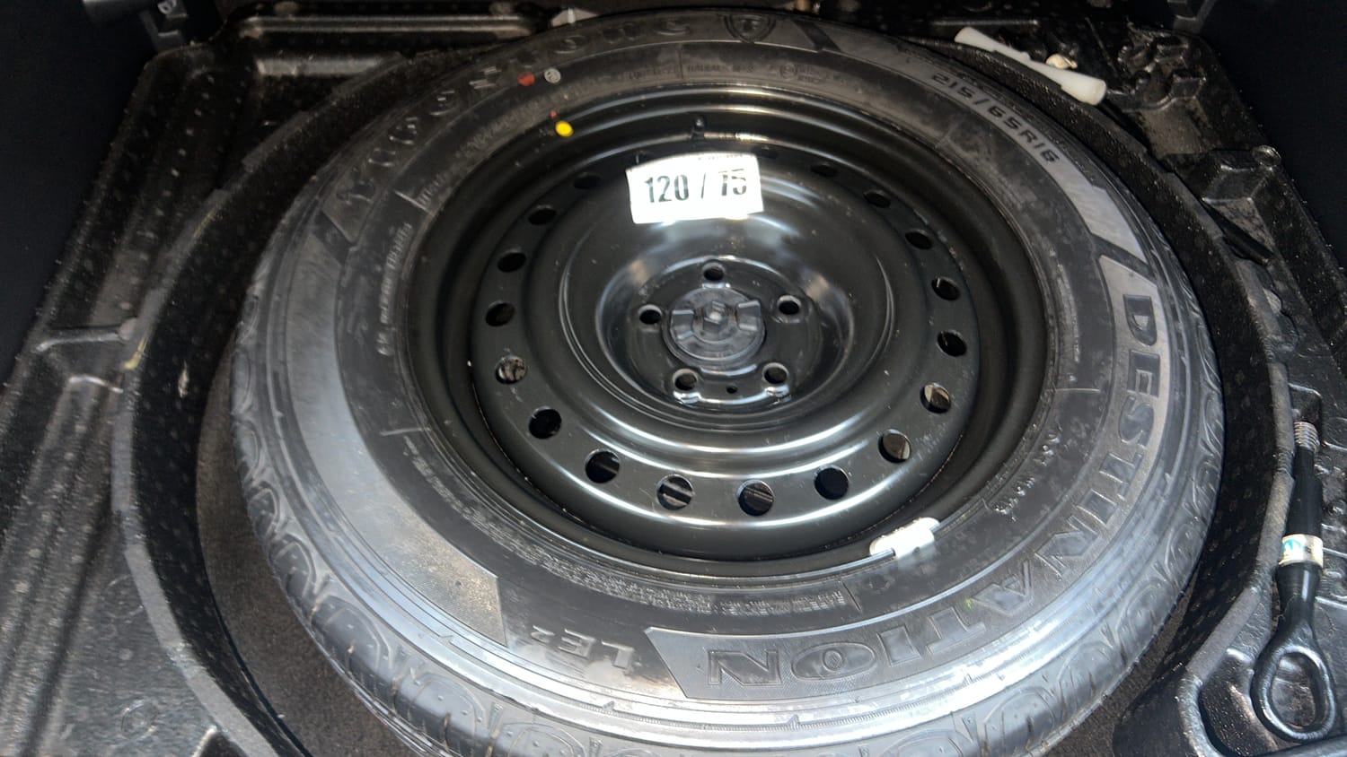 Used 2018 Jeep Compass Limited 1.4 Petrol AT Petrol Automatic tyres SPARE TYRE VIEW