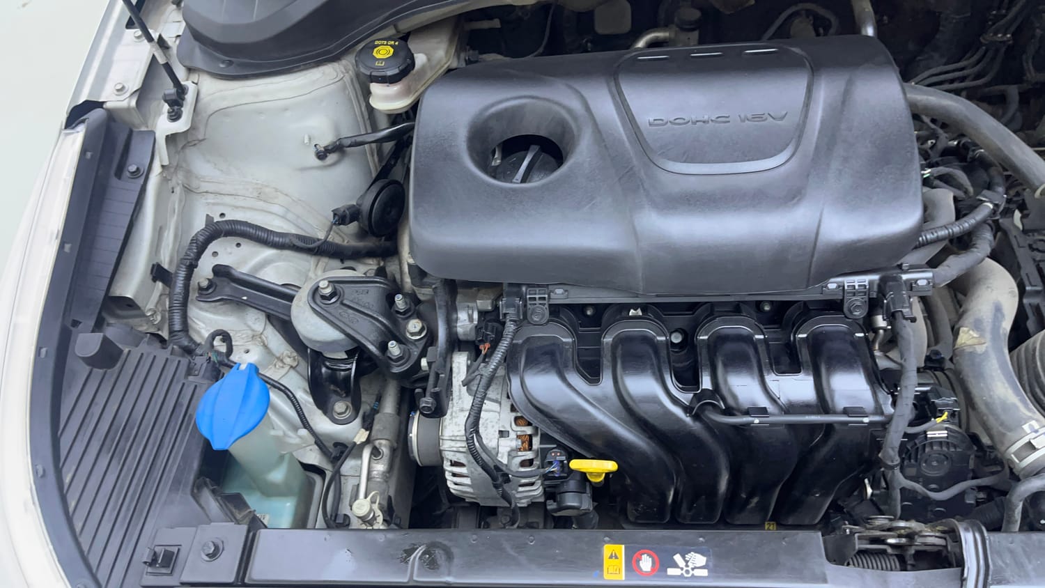 Used 2017 Hyundai Verna SX (O) 1.6 VTVT AT Petrol Automatic engine ENGINE RIGHT SIDE VIEW