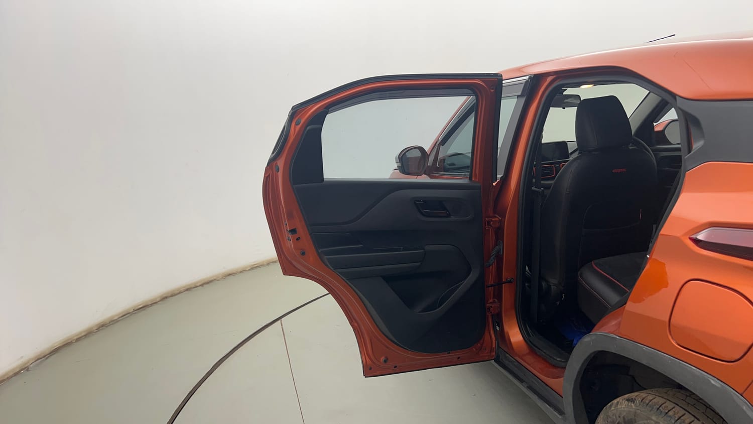 Used 2023 Tata Punch Adventure Rhythm Pack MT Petrol Manual interior LEFT REAR DOOR OPEN VIEW