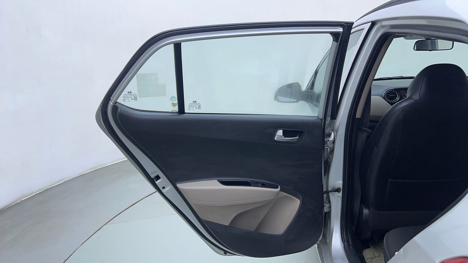 Used 2015 Hyundai Grand i10 Asta AT 1.2 Kappa VTVT Petrol Automatic interior LEFT REAR DOOR OPEN VIEW