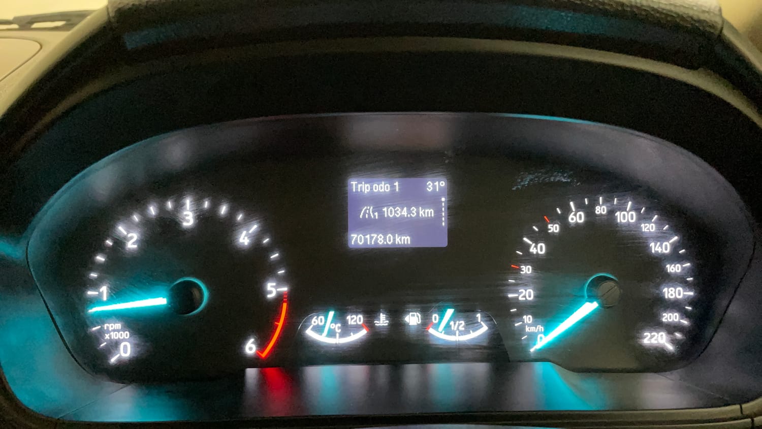 Used 2018 Ford EcoSport Titanium 1.5L TDCi Diesel Manual interior CLUSTERMETER VIEW