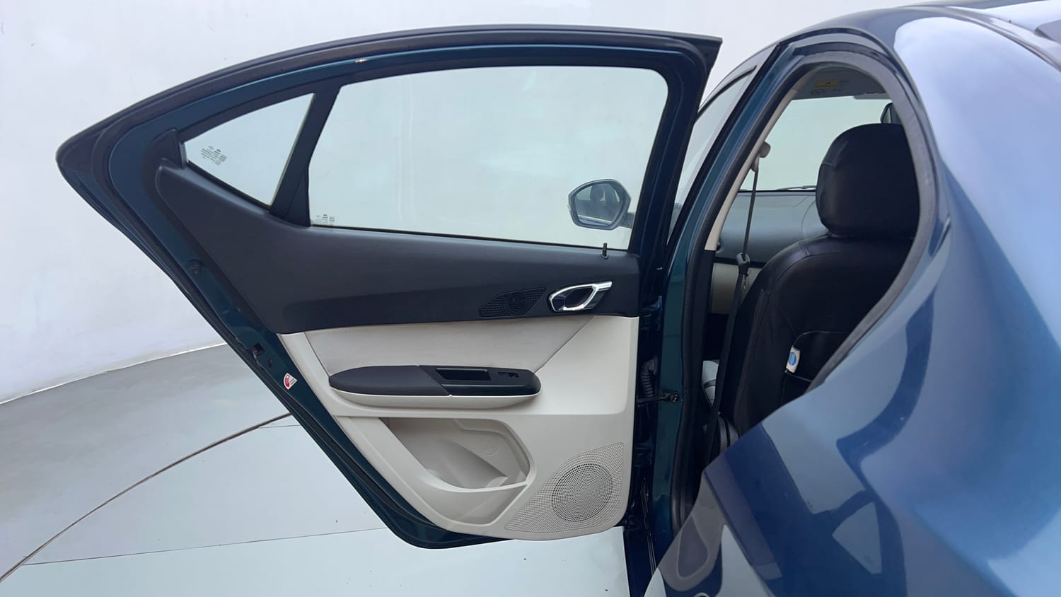 Used 2022 Tata Tigor EV XZ Plus Electric Automatic interior LEFT REAR DOOR OPEN VIEW