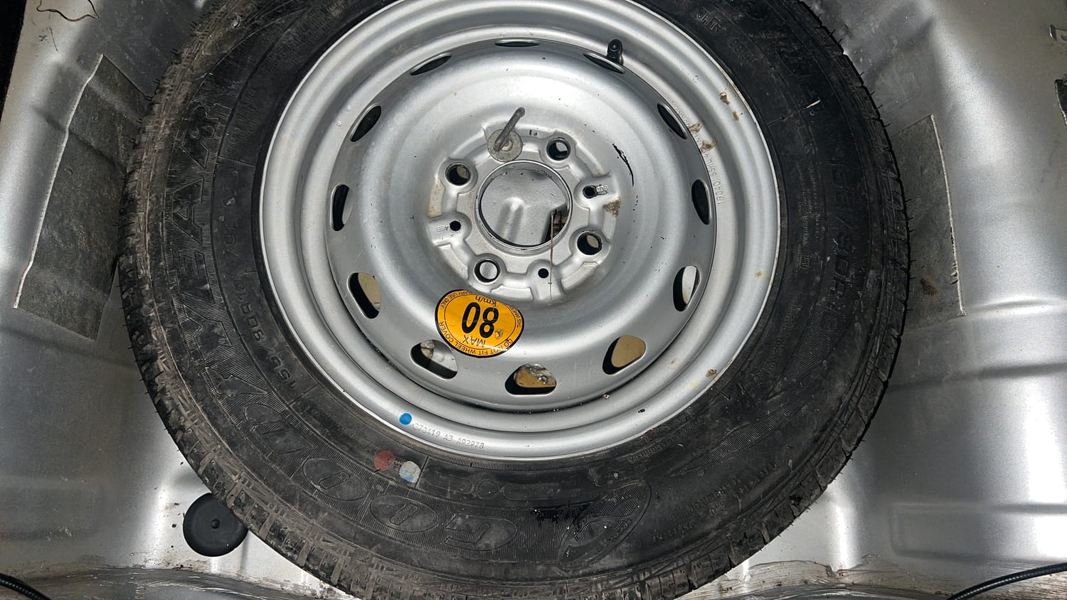 Used 2019 Tata Tiago Revotron XZ w/o Alloy Petrol Manual tyres SPARE TYRE VIEW
