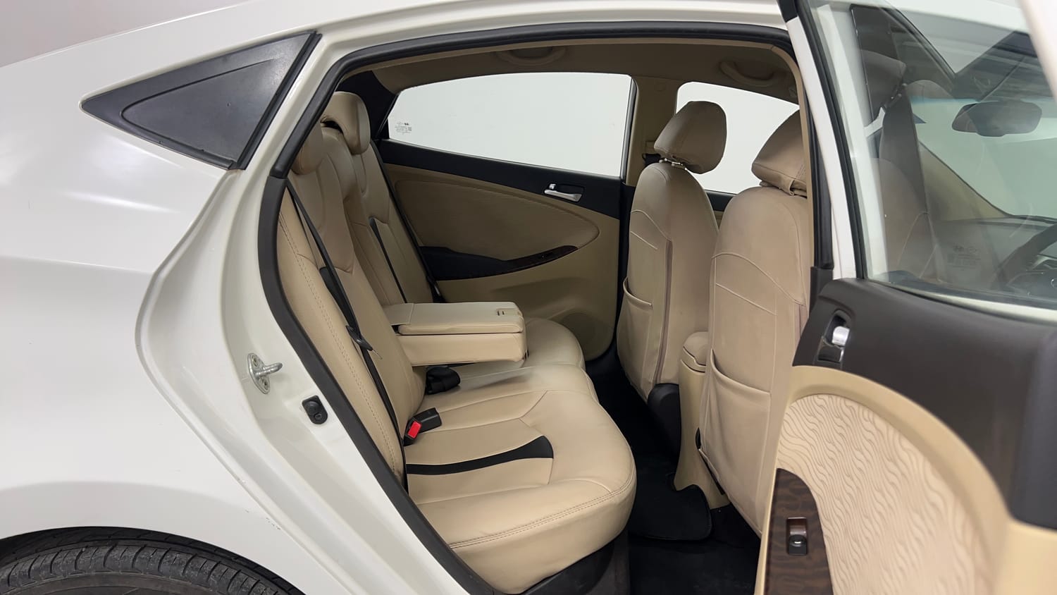 Used 2015 Hyundai Verna Fluidic 1.6 VTVT SX Petrol Manual interior RIGHT SIDE REAR DOOR CABIN VIEW