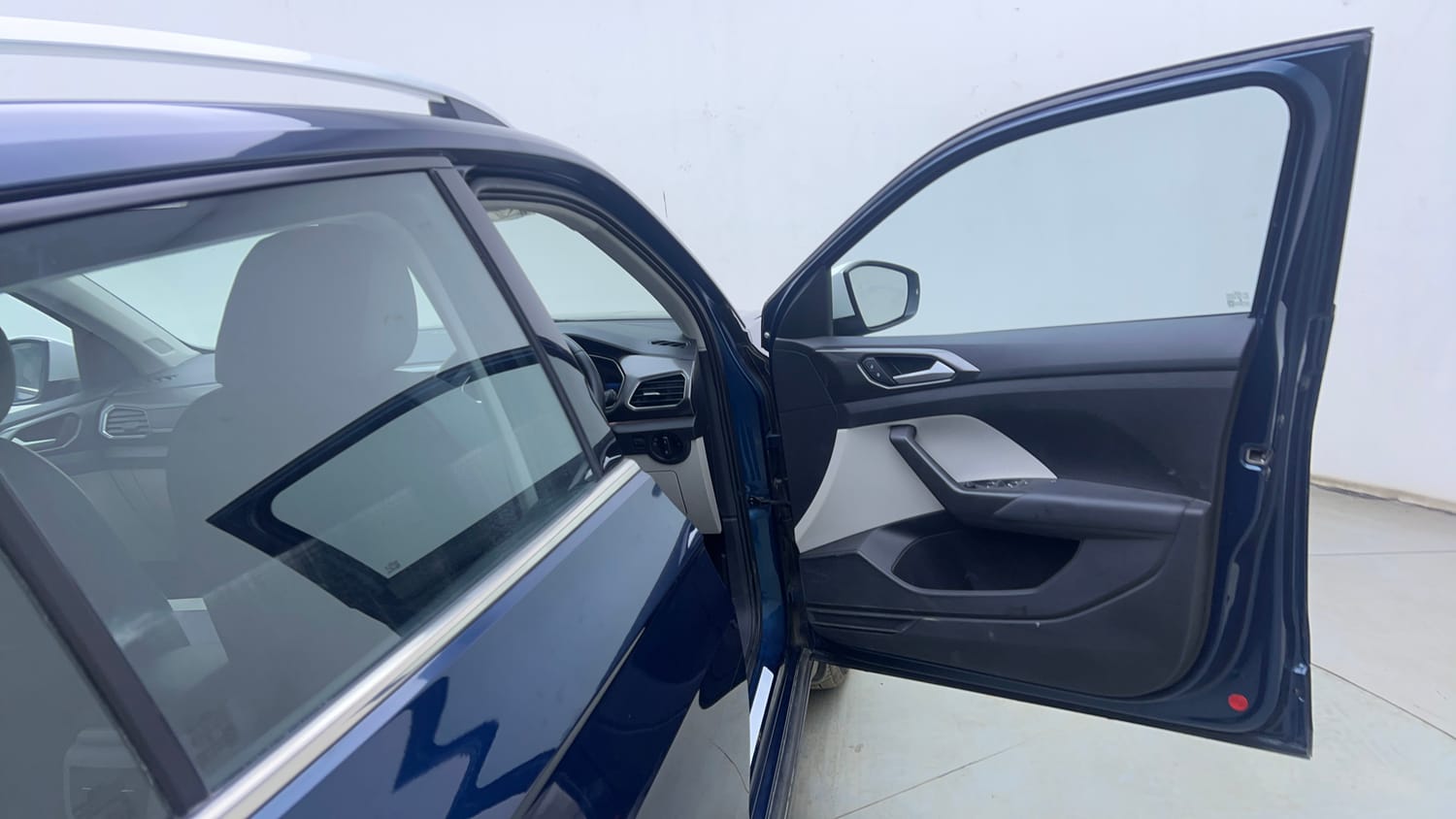 Used 2025 Volkswagen Taigun Topline 1.0 TSI AT Petrol Automatic interior RIGHT FRONT DOOR OPEN VIEW
