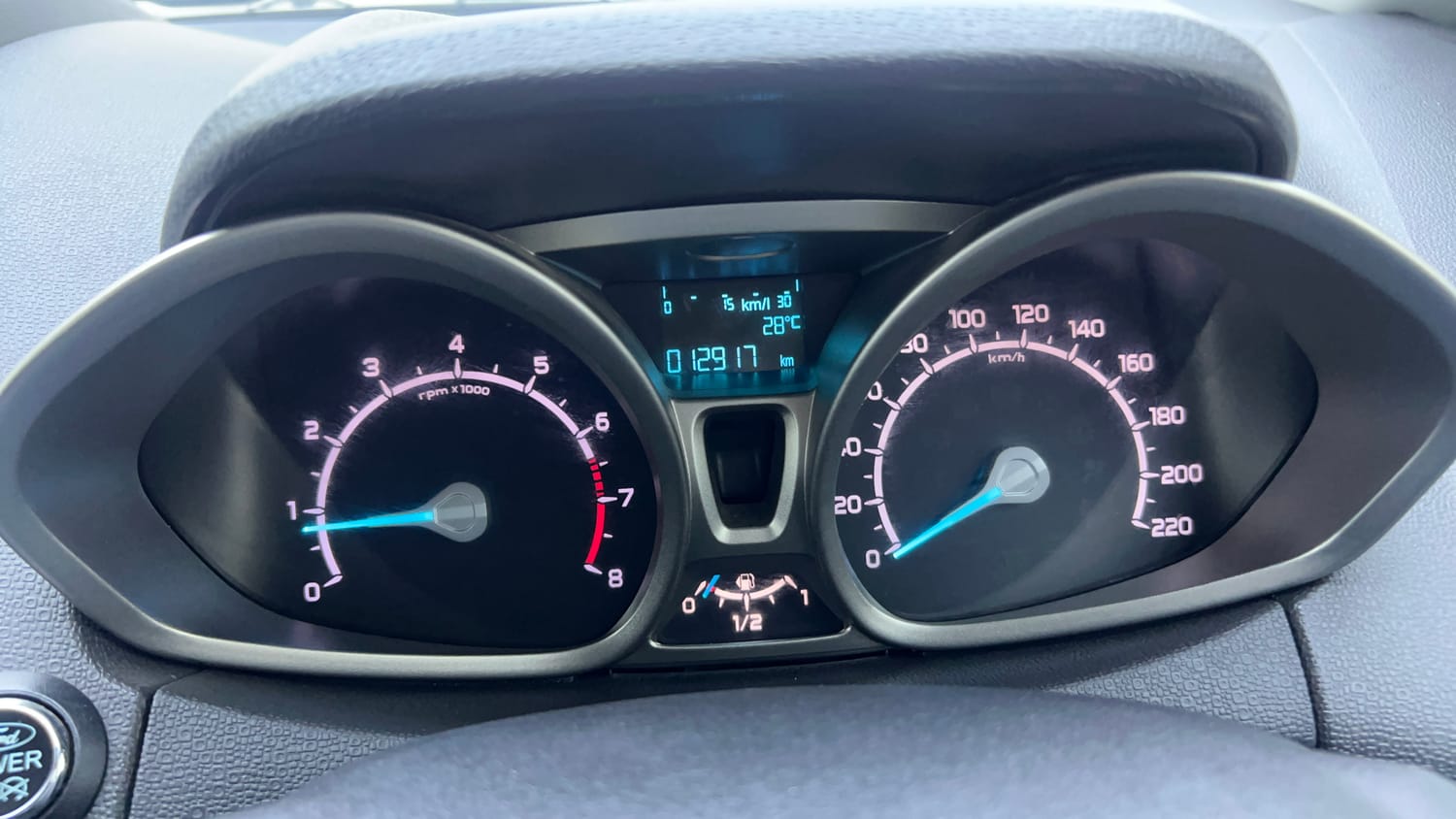 Used 2017 Ford EcoSport Titanium 1.5L Ti-VCT Petrol Manual interior CLUSTERMETER VIEW