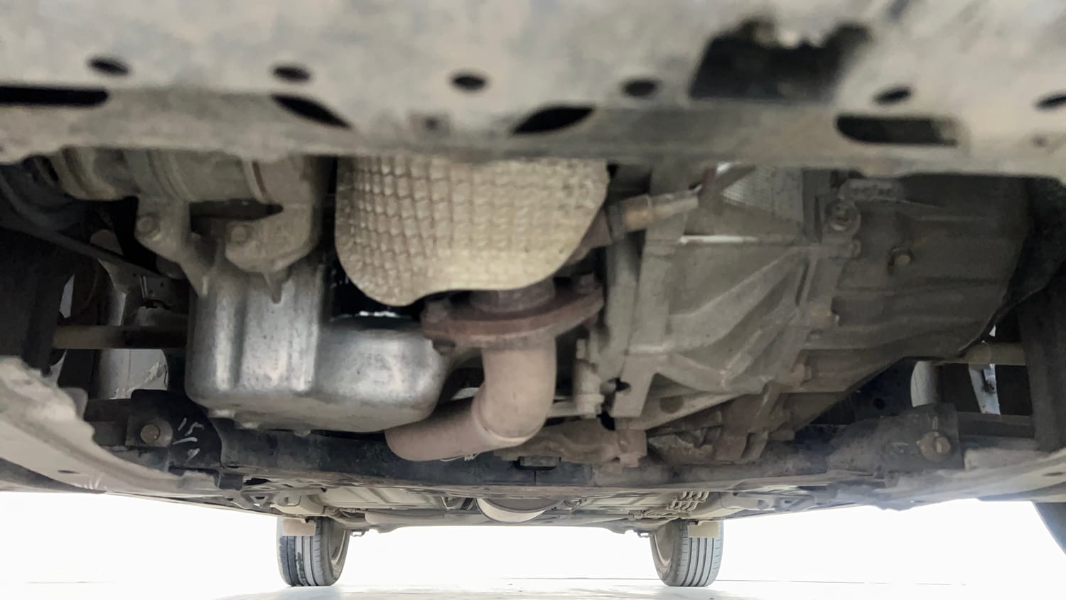 Used 2017 Maruti Suzuki Baleno RS 1.0 Petrol Manual extra FRONT LEFT UNDERBODY VIEW